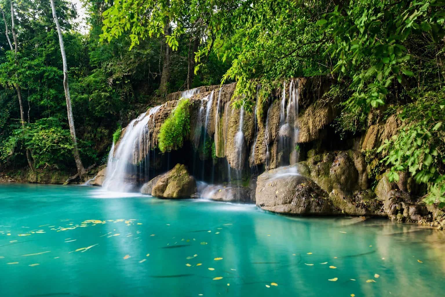 erawan waterfalls and river kwai tour from bangkok