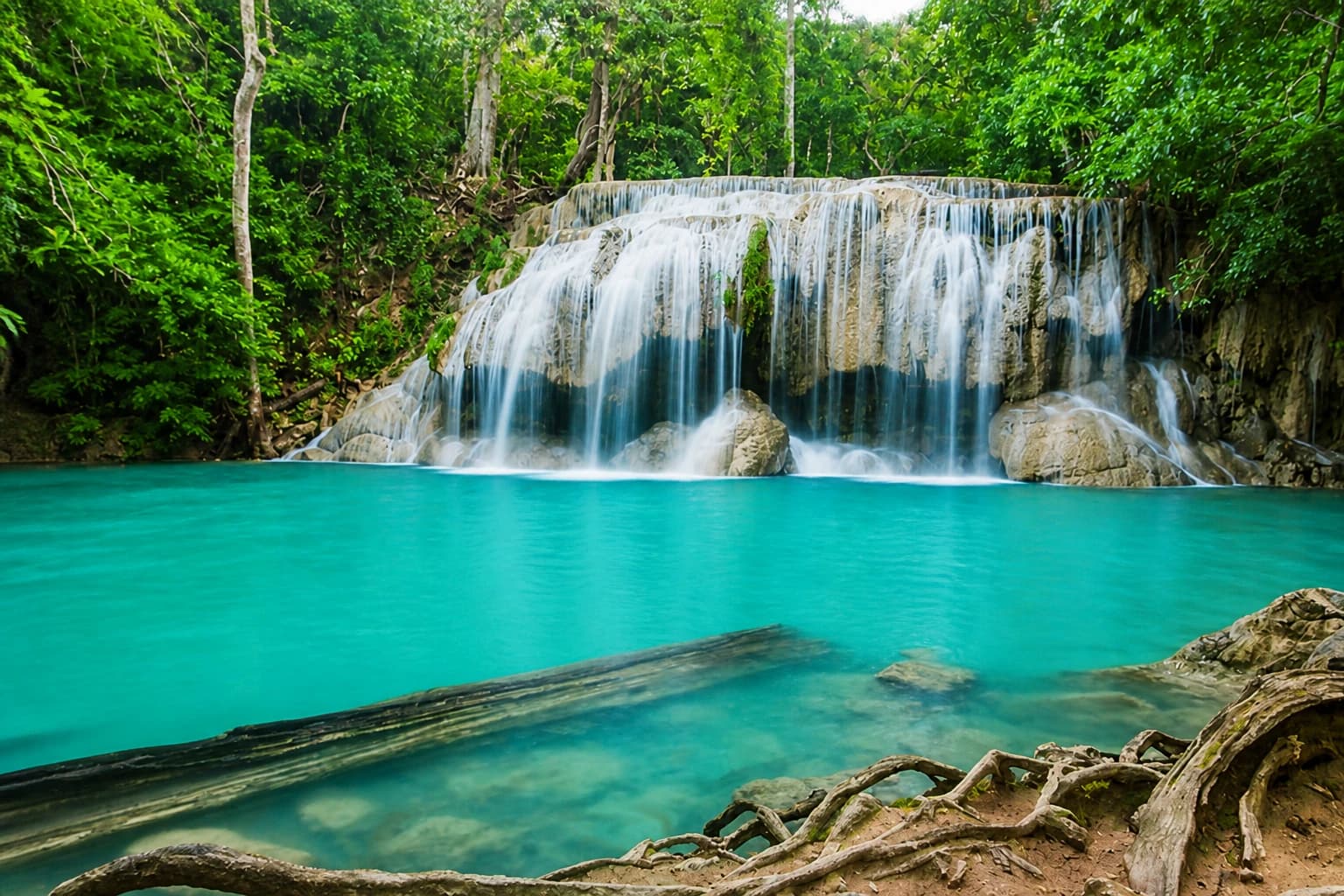 erawan waterfalls day tour from bangkok