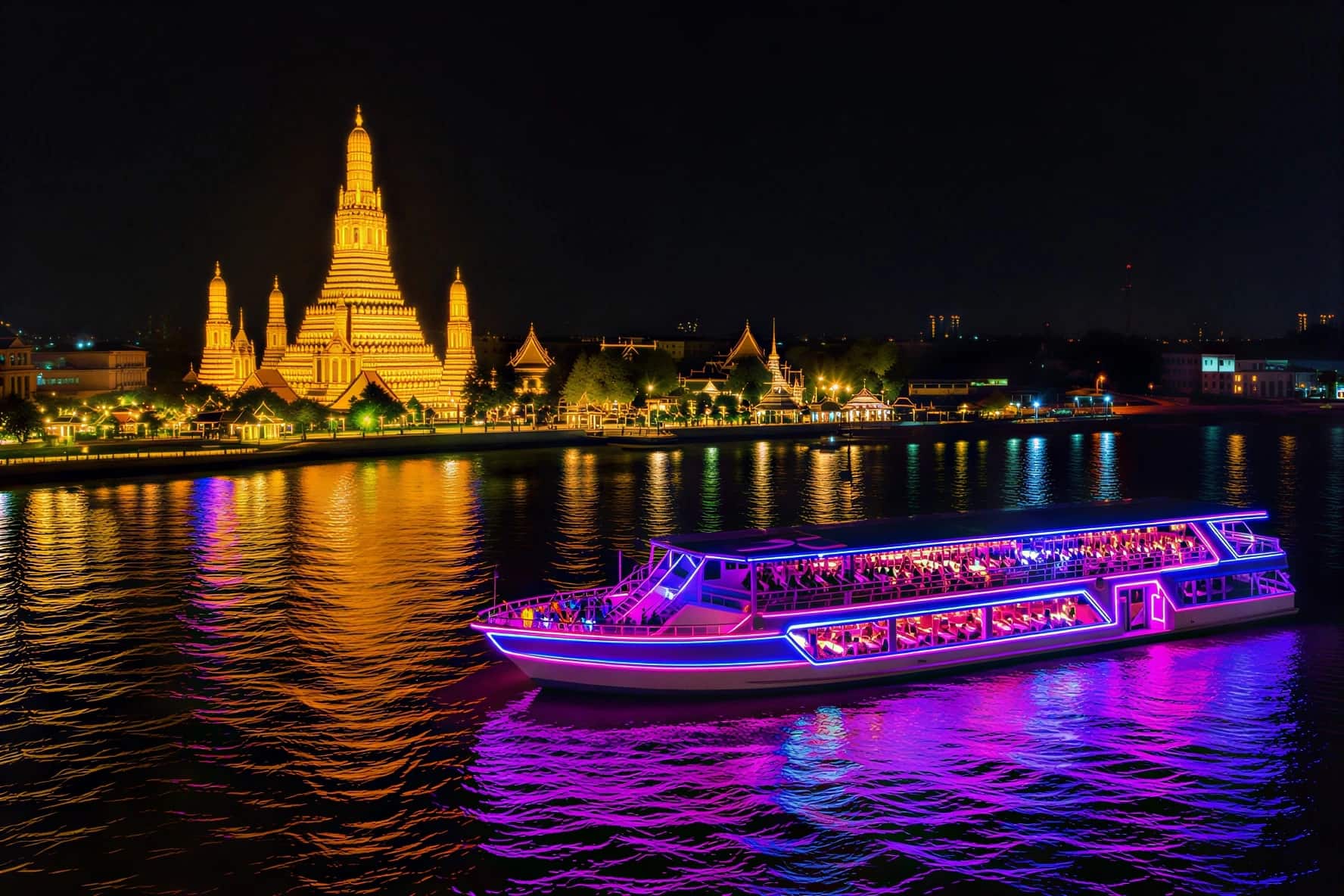 Smile Riverside: Chao Phraya Dinner Cruise from ICONSIAM